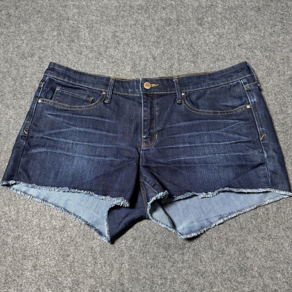 VTG Y2K Gap Low Rise Summer Cut Offs Jean Shorts Dark Wash Women's Size 31 Indie